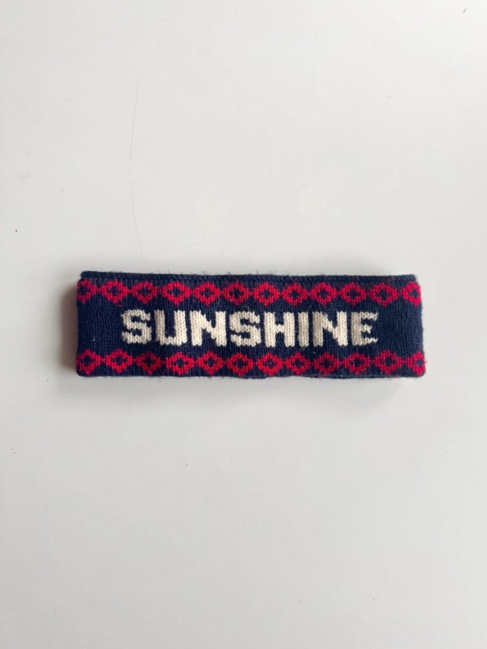 Vintage MURRAY MERKLEY Sunshine Intarsia Wool Knit Headband